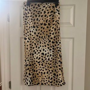 Cheetah midi skirt